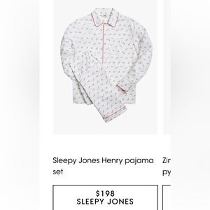 Sleepy jones henry pajama set deer print